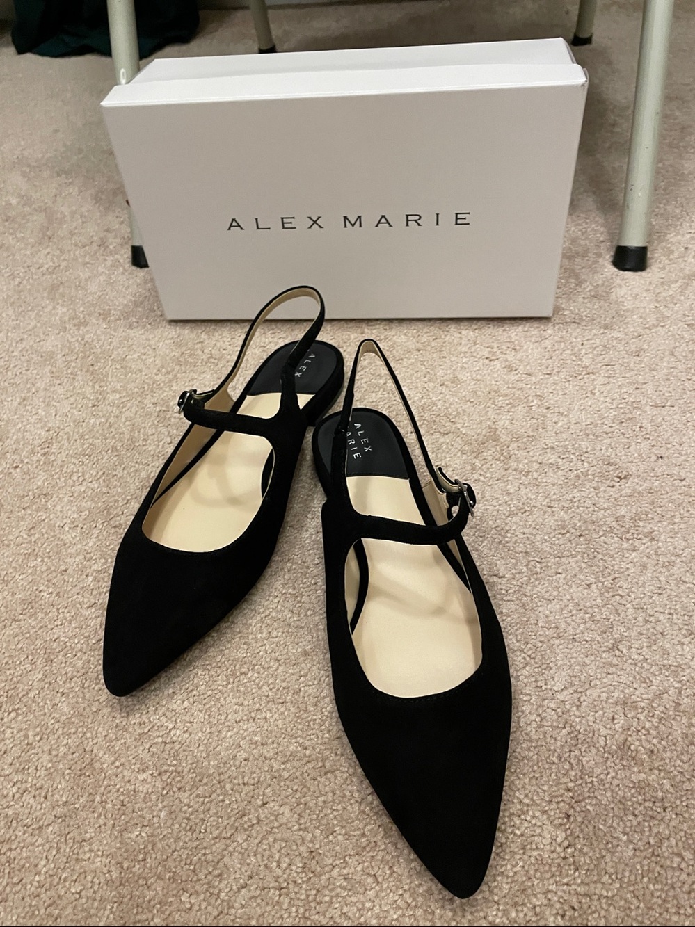 Alex Marie Reeda suede Mary Janes with buckle strap, size 9.5 M